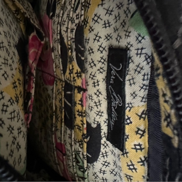 Vera Bradley Microfiber Black Small Crossbody - Picture 3 of 4